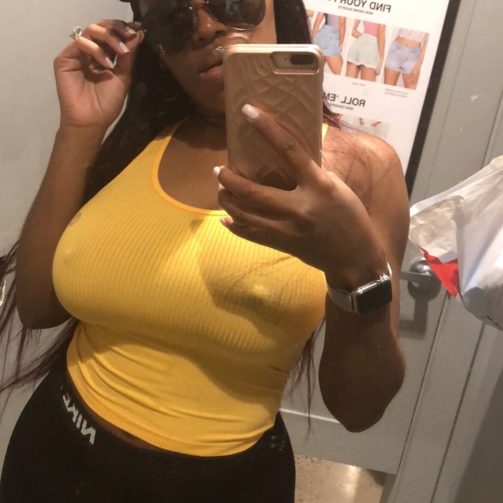 Basics yellow tank top